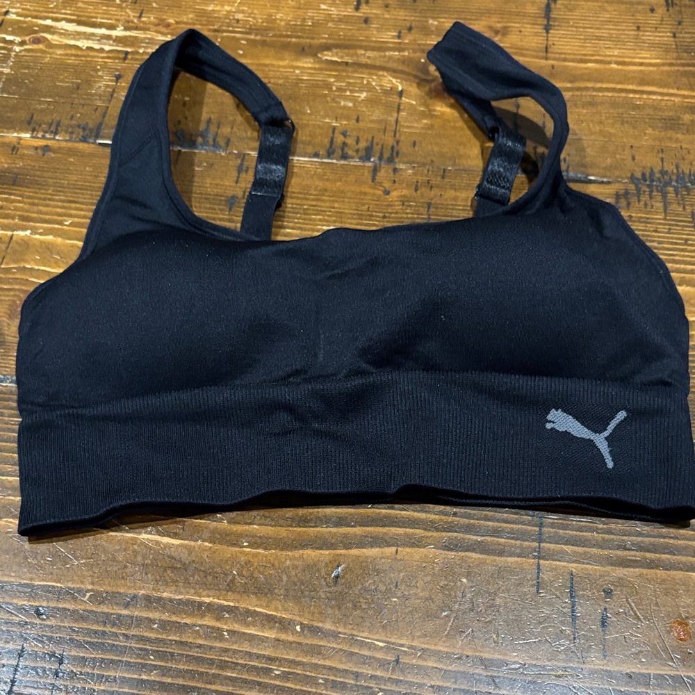 Puma Jet Black Active Bra